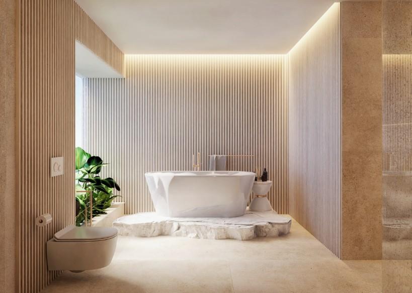 Banyo Duvarları İçin Modern Duvar Panelleri