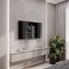 Diana Studio Design Modern Mermer Dokulu TV Ünitesi Tasarımı