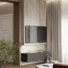 Zhenyavolk Design Modern Mermer Panel ve Etanol Şömineli TV Ünitesi Zhenyavolk Design Modern Mermer Panel ve Etanol Şömineli TV Ünitesi