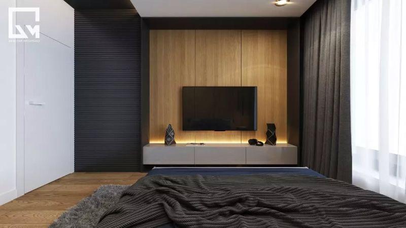AM BUTOR ARCHITEKCI Modern Ahşap Panelli LED Aydınlatmalı TV Ünitesi AM BUTOR ARCHITEKCI Modern Ahşap Panelli LED Aydınlatmalı TV Ünitesi