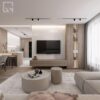 AM BUTOR ARCHITEKCI Modern Çizgisel Çıtalı TV Ünitesi