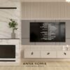 Anna Romik Mermer ve Çıtalı Modern TV Ünitesi Anna Romik Mermer ve Çıtalı Modern TV Ünitesi