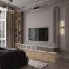 Design99 Klasik Çıtalı TV Ünitesi Tasarımı