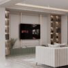 Diana Studio Design Modern Çıtalı Duvar Panelli TV Ünitesi