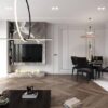 kaim.work Modern Mermer Panel ve Lineer Şömineli TV Ünitesi kaim.work Modern Mermer Panel ve Lineer Şömineli TV Ünitesi