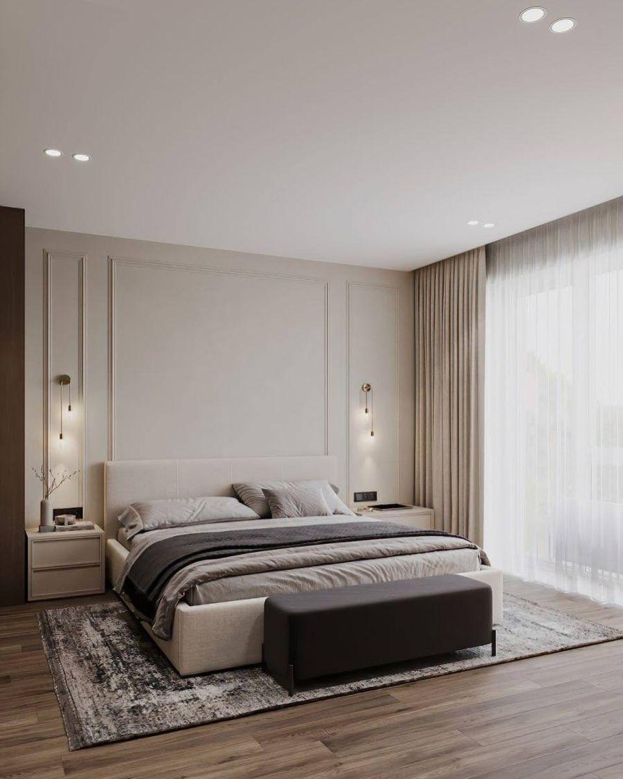 Minimalist Yatak Odası Duvar Çıtası Zarif Çerçeve Uygulaması – ov2.design Minimalist Yatak Odası Duvar Çıtası Zarif Çerçeve Uygulaması – ov2.design