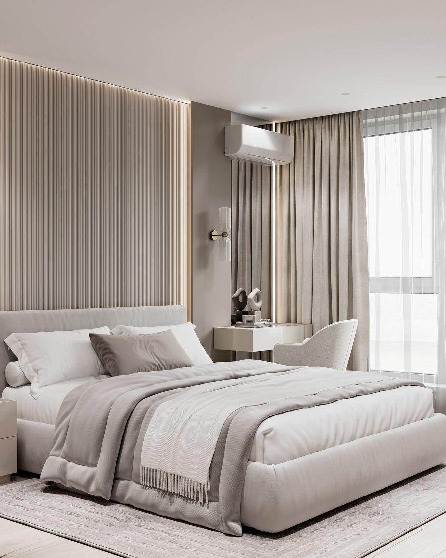 Modern Çizgisel Yatak Odası Duvar Paneli – d_designinterior_ Modern Çizgisel Yatak Odası Duvar Paneli – d_designinterior_