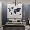 Modern Dünya Haritası Temalı Yatak Odası Duvar Paneli – d_designinterior_ Modern Dünya Haritası Temalı Yatak Odası Duvar Paneli – d_designinterior_