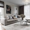Modern Gri Tonlarla Salon Duvar Çıtalaması – village_design