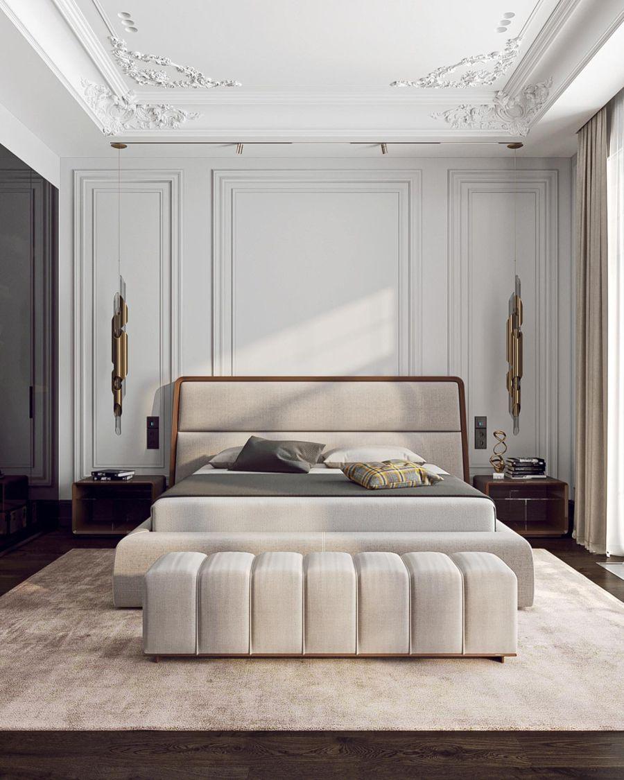 Modern Klasik Yatak Odası Duvar Çıtası – lacasa_design_studio Modern Klasik Yatak Odası Duvar Çıtası – lacasa_design_studio