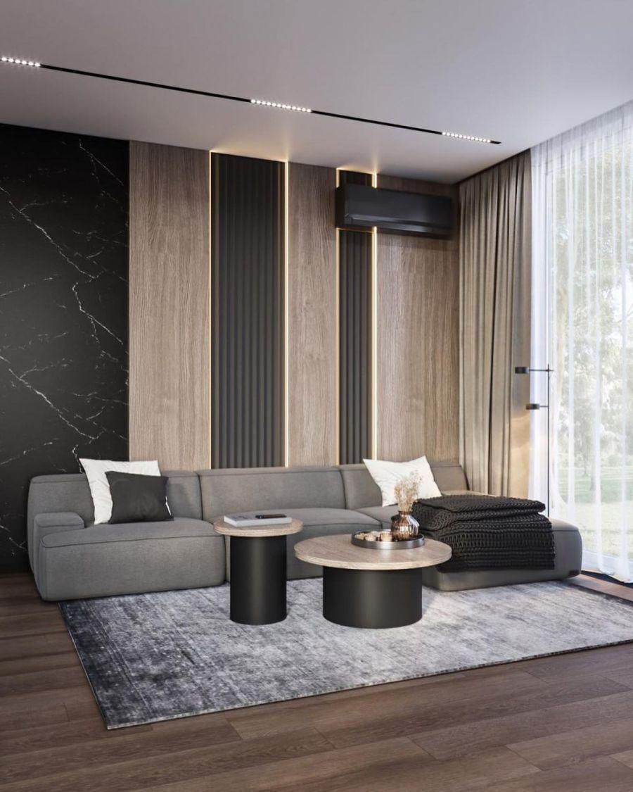 Modern Kontrast Salon Duvar Çıtası – ov2.design Modern Kontrast Salon Duvar Çıtası – ov2.design