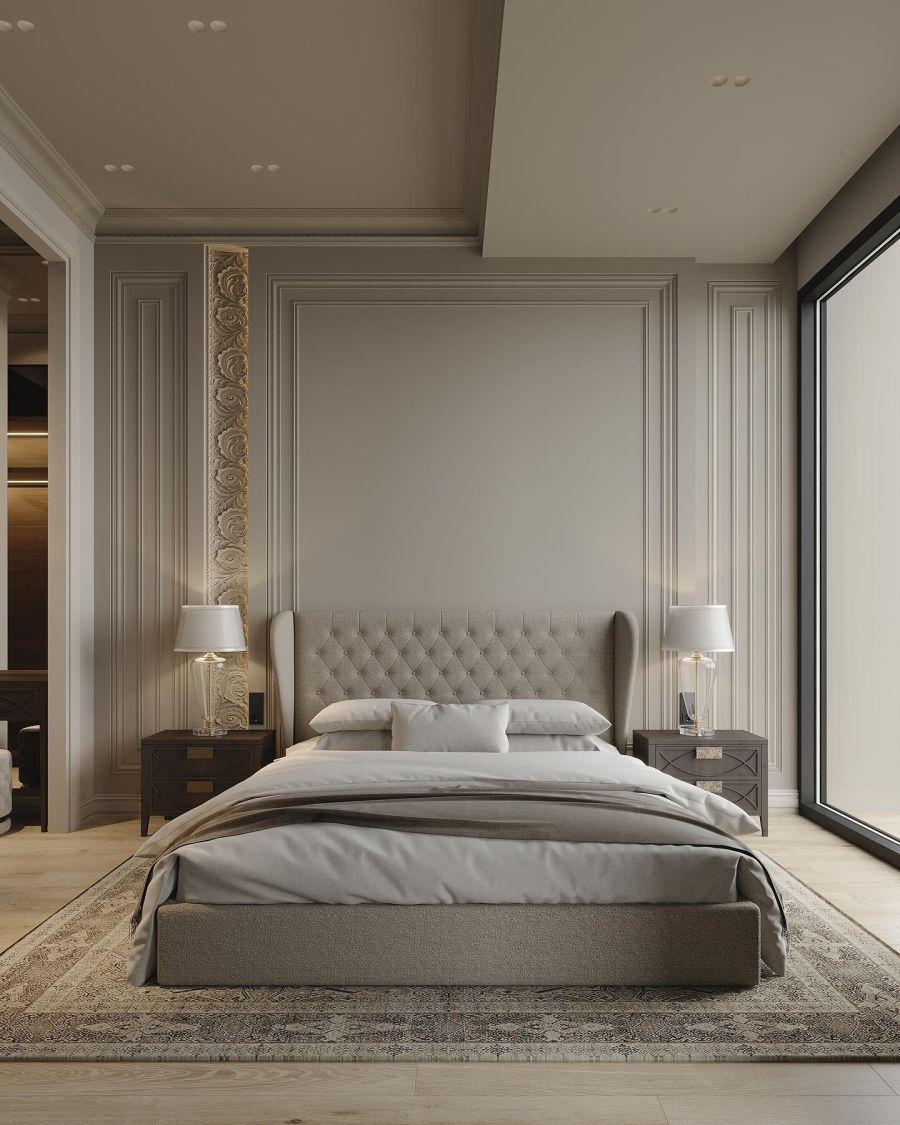 Modern Lüks Yatak Odası Duvar Çıtası ve Kapitone Yatak Başı Uygulaması – lacasa_design_studio Modern Lüks Yatak Odası Duvar Çıtası ve Kapitone Yatak Başı Uygulaması – lacasa_design_studio