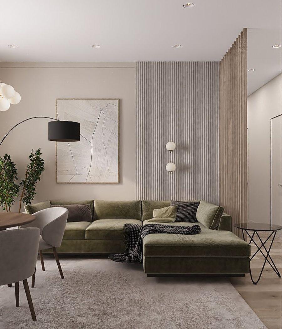 Modern Minimalist Salon Çıta Uygulaması – mashamarchenko_studio Modern Minimalist Salon Çıta Uygulaması – mashamarchenko_studio