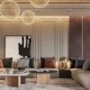 Modern Salon Duvar Çıta Uygulaması ile Lüks Ambiyans – unitrenderspace