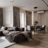 Modern Salon Duvar Çıtası ile Bütünleşen Nötr Tonlar – obrazyuk_design Modern Salon Duvar Çıtası ile Bütünleşen Nötr Tonlar – obrazyuk_design