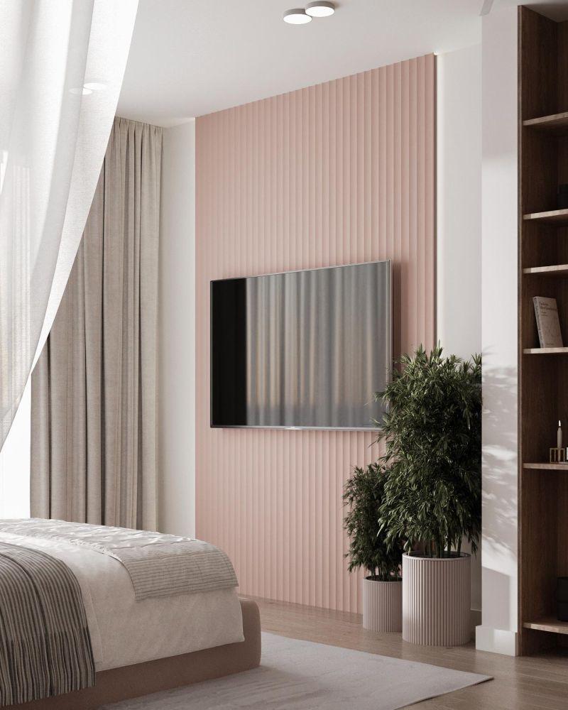 Neapol Design Pudra Tonlu Dikey Çıtalı TV Ünitesi Neapol Design Pudra Tonlu Dikey Çıtalı TV Ünitesi