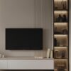 ssorina.design Modern Çıtalı TV Ünitesi ve Aydınlatmalı Niş Tasarımı ssorina.design Modern Çıtalı TV Ünitesi ve Aydınlatmalı Niş Tasarımı