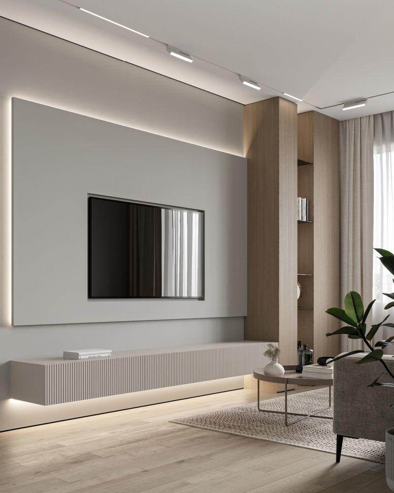 STUDIO21 Modern Çizgisel Aydınlatmalı TV Ünitesi STUDIO21 Modern Çizgisel Aydınlatmalı TV Ünitesi