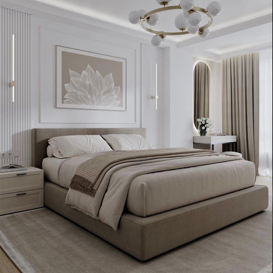 Zarif Minimalist Yatak Odası Duvar Çıtası Uygulaması – d_designinterior_ Zarif Minimalist Yatak Odası Duvar Çıtası Uygulaması – d_designinterior_