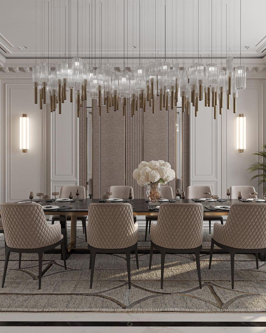 Zarif Neoklasik Salon Duvar Çıta Uygulaması – lacasa_design_studio Zarif Neoklasik Salon Duvar Çıta Uygulaması – lacasa_design_studio