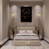 Zarif Neoklasik Yatak Odası Duvar Çıtası Uygulaması – art_design_studio_baku Zarif Neoklasik Yatak Odası Duvar Çıtası Uygulaması – art_design_studio_baku
