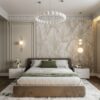 Zarif Yaprak Motifli Yatak Arkası Duvar Paneli – sofya_design_studio Zarif Yaprak Motifli Yatak Arkası Duvar Paneli – sofya_design_studio