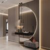 Dairesel Aydınlatmalı Lüks Duvar Dekorasyonu design_by_idesign Dairesel Aydınlatmalı Lüks Duvar Dekorasyonu design_by_idesign