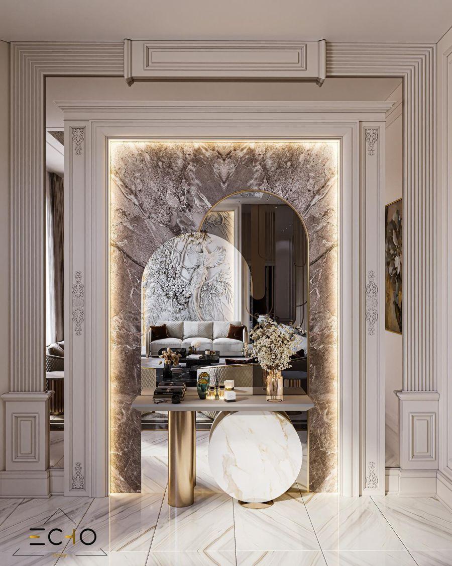Mermer Işıltılı Lüks Duvar Dekorasyonu echo__design Mermer Işıltılı Lüks Duvar Dekorasyonu echo__design