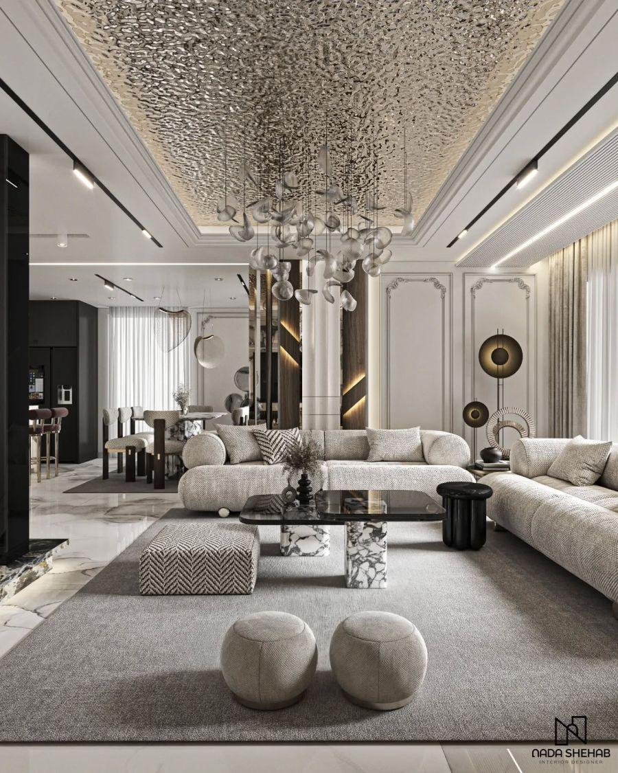 Metal Mozaik Lüks Duvar Dekorasyonu interiordesign.nadashehab Metal Mozaik Lüks Duvar Dekorasyonu interiordesign.nadashehab