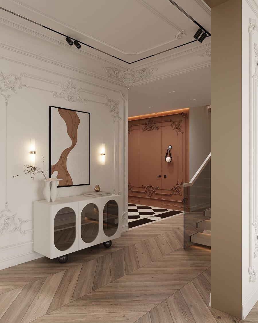 Modern Klasik Koridor Çıta Uygulaması – evdokimova.interior Modern Klasik Koridor Çıta Uygulaması – evdokimova.interior