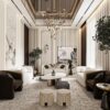 Yüksek Tavanlı Lüks Duvar Dekorasyonu interiordesign.nadashehab