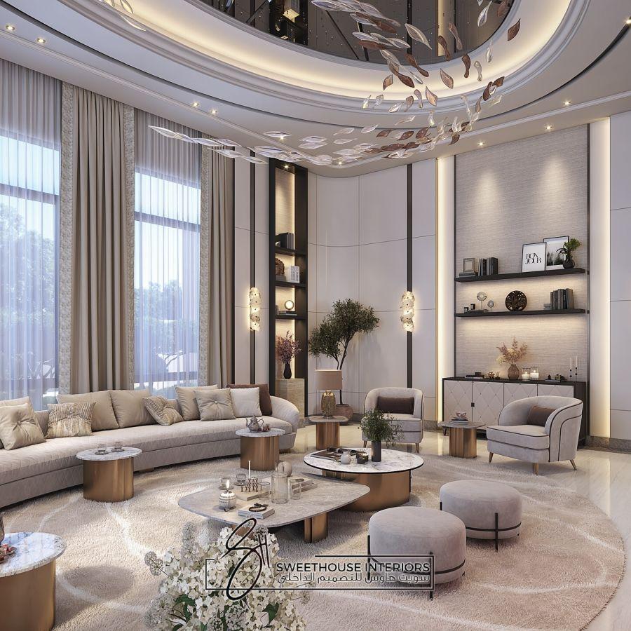 Yüksek Tavanlı Metalik Lüks Duvar Dekorasyonu sweethouseinteriors Yüksek Tavanlı Metalik Lüks Duvar Dekorasyonu sweethouseinteriors