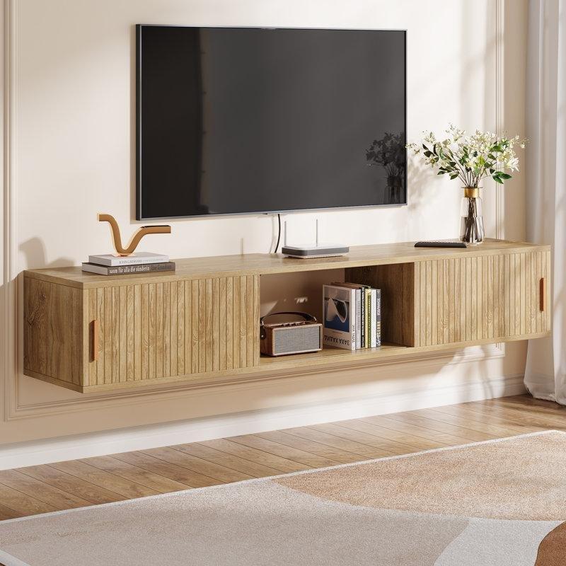 Açık Ahşap Endüstriyel 180 cm Kaymali Kapıli Duvara Monte TV Ünitesi – 78466 Açık Ahşap Endüstriyel 180 cm Kaymali Kapıli Duvara Monte TV Ünitesi – 78466