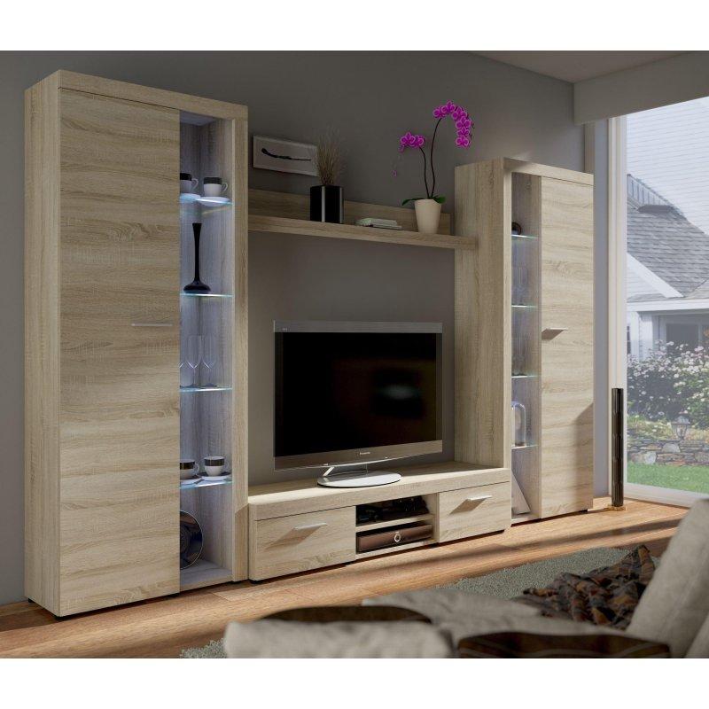 Açık Meşe Desenli Modern TV Ünitesi 220 cm Açık Meşe Desenli Modern TV Ünitesi 220 cm