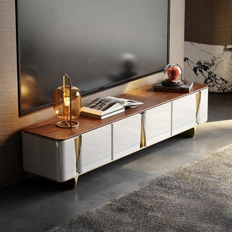 Altın Metal Ayaklı Beyaz Endüstriyel Ahşap TV Ünitesi 200x43x46 cm – 79315 Altın Metal Ayaklı Beyaz Endüstriyel Ahşap TV Ünitesi 200x43x46 cm – 79315
