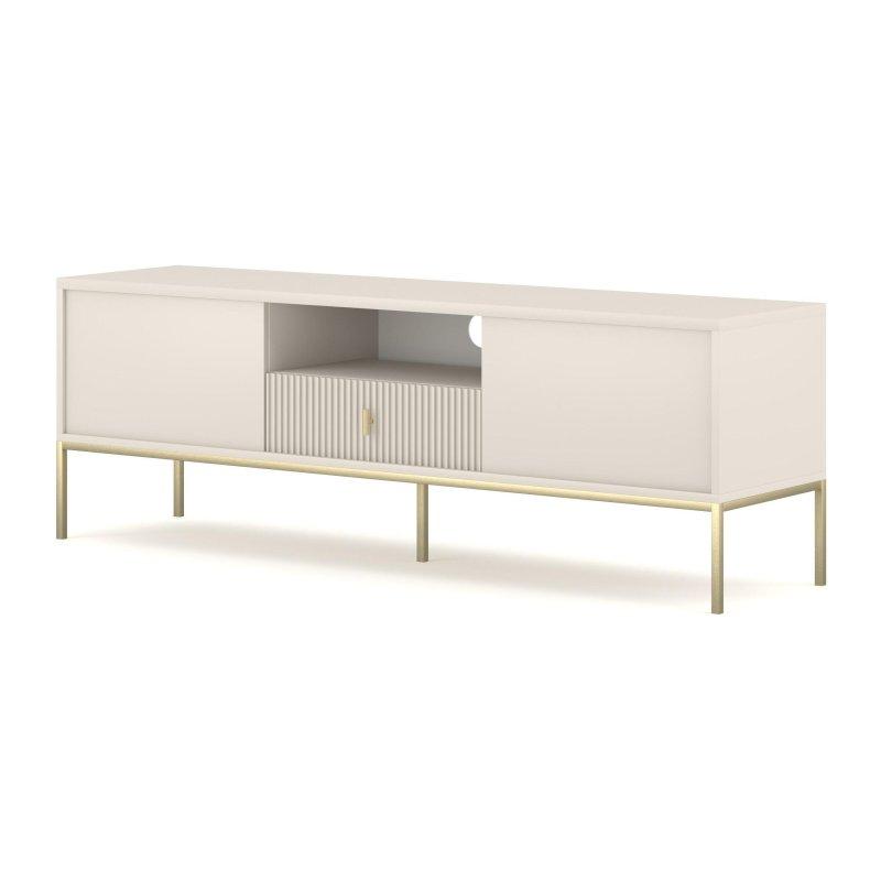 Bej Altın Detaylı Modern TV Ünitesi 154 cm Bej Altın Detaylı Modern TV Ünitesi 154 cm