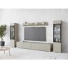 Bej Mat Modern TV Ünitesi Takımı 240 cm Bej Mat Modern TV Ünitesi Takımı 240 cm