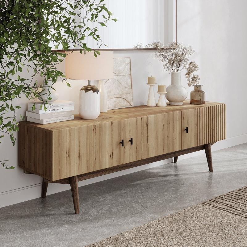 Ceviz Rengi Orta Yüzyıl Bohem TV Ünitesi 150x37x47 cm Ceviz Rengi Orta Yüzyıl Bohem TV Ünitesi 150x37x47 cm