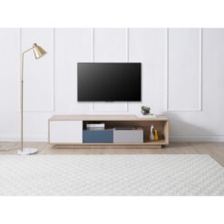 Çok Renkli Endüstriyel Ahşap TV Sehpası 180 cm