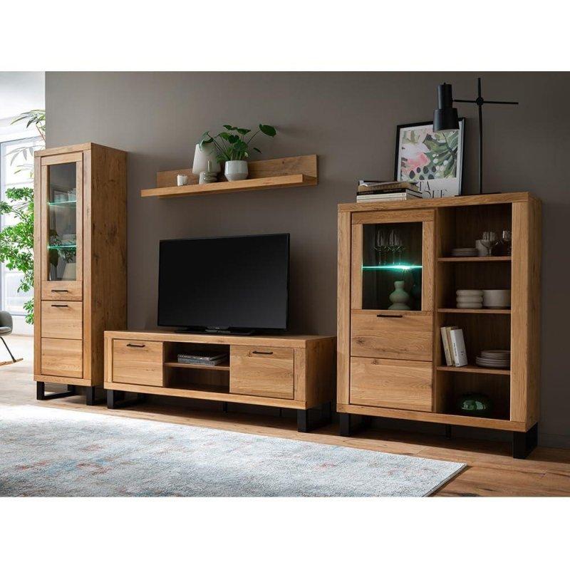 Doğal Meşe Dokulu Modern TV Ünitesi Takımı 220 cm Doğal Meşe Dokulu Modern TV Ünitesi Takımı 220 cm