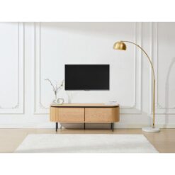 Doğal Meşe Kaplamalı Modern 150 cm TV Sehpası