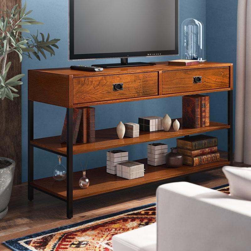 Endüstriyel Ahşap ve Metal Çerçeveli 60 İnç TV Ünitesi 137x46x80 cm – 78697 Endüstriyel Ahşap ve Metal Çerçeveli 60 İnç TV Ünitesi 137x46x80 cm – 78697