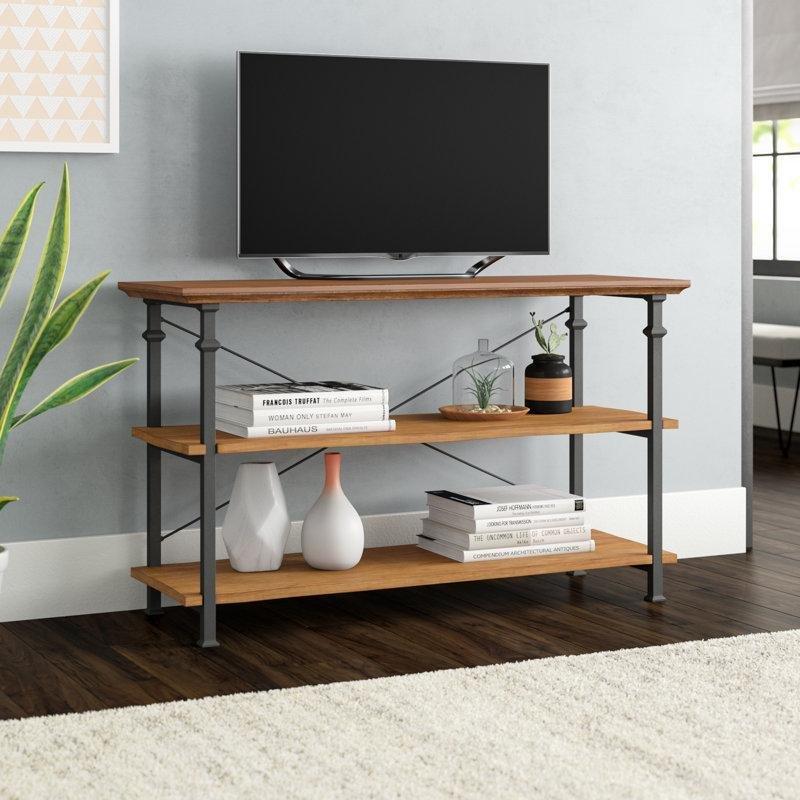 Endüstriyel Tarzda Siyah Metal Çerçeveli TV Ünitesi 157x46x76 cm – 78694 Endüstriyel Tarzda Siyah Metal Çerçeveli TV Ünitesi 157x46x76 cm – 78694