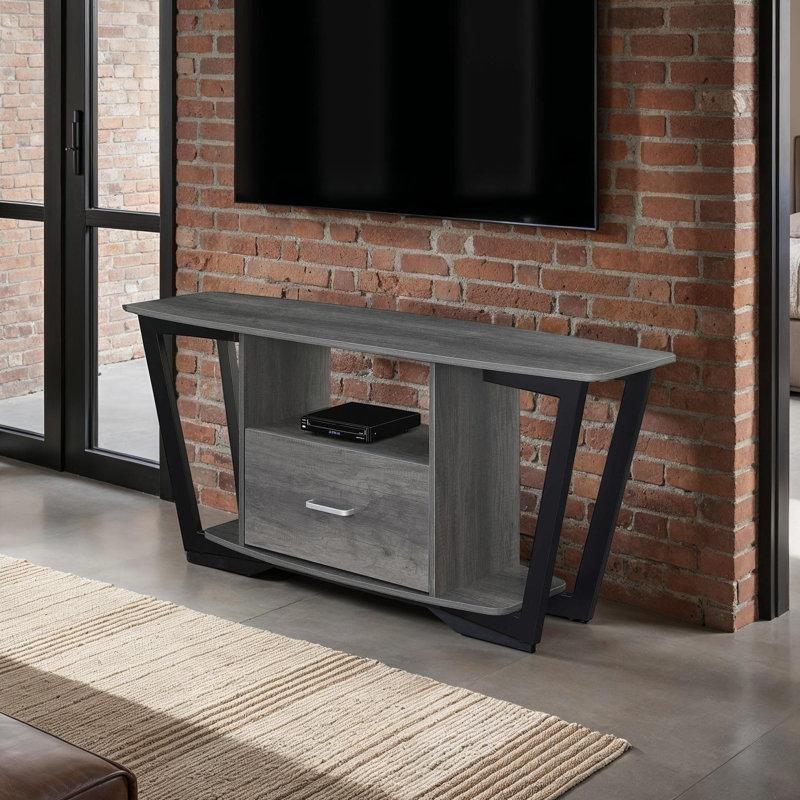 Endüstriyel Tasarımlı Metal TV Ünitesi 150x40x61 cm Açık Raflı Çekmeceli – 78550 Endüstriyel Tasarımlı Metal TV Ünitesi 150x40x61 cm Açık Raflı Çekmeceli – 78550