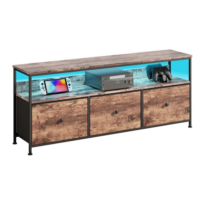 Endüstriyel Vintage Ahşap Metal TV Sehpası 108 cm Endüstriyel Vintage Ahşap Metal TV Sehpası 108 cm