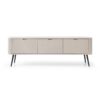 Krem Renkli Dalgalı Desenli TV Ünitesi 168×56 cm Siyah Metal Ayaklı – 79102 Krem Renkli Dalgalı Desenli TV Ünitesi 168×56 cm Siyah Metal Ayaklı – 79102