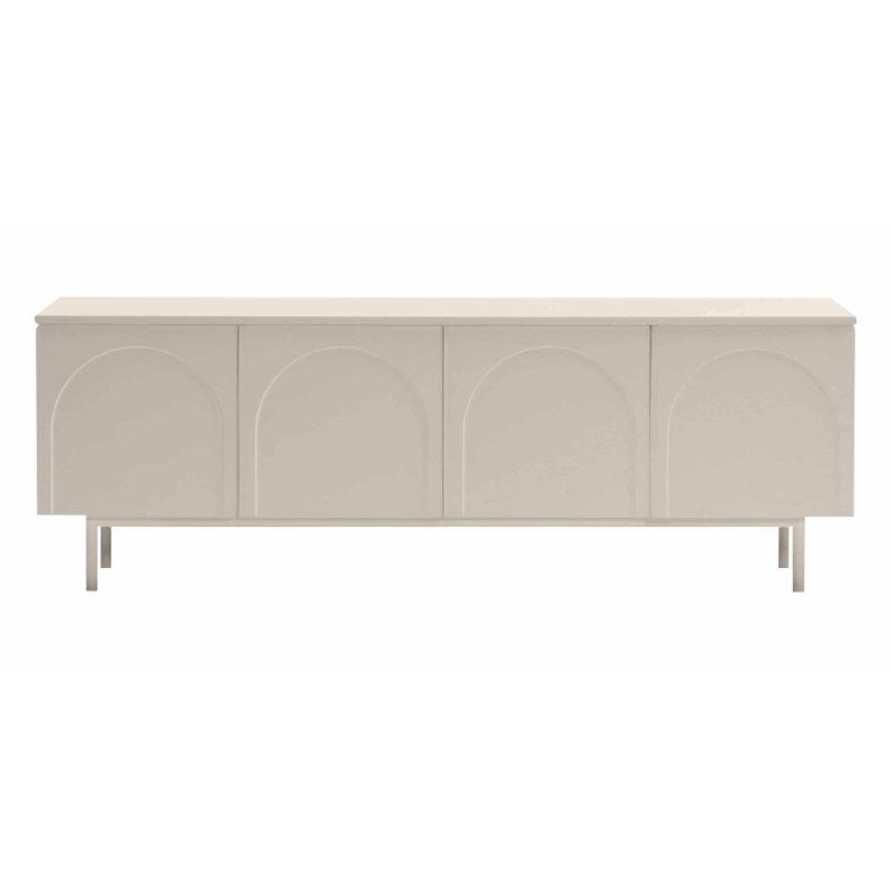 Krem Renkli Dört Kapılı İskandinav Kubbeli TV Ünitesi 161×56 cm – 79099 Krem Renkli Dört Kapılı İskandinav Kubbeli TV Ünitesi 161×56 cm – 79099