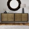 Masif Mango Ağacı Bronz Altın TV Ünitesi 200x45x82 cm – 79375 Masif Mango Ağacı Bronz Altın TV Ünitesi 200x45x82 cm – 79375