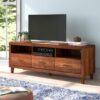 Maun Renkli Endüstriyel Ahşap Rustik TV Ünitesi 163x46x61 cm – 79198