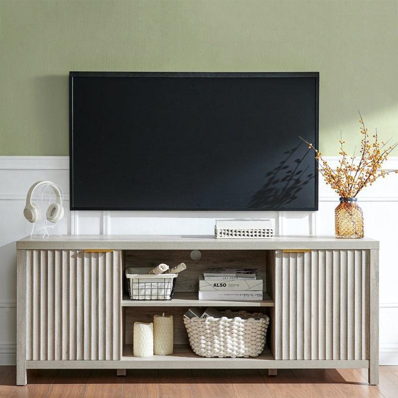 Meşe Renkli MDF TV Ünitesi 170 cm Depolama Kapasiteli Meşe Renkli MDF TV Ünitesi 170 cm Depolama Kapasiteli